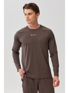 ROUGH RADICAL ROUGH RADICAL Koszulka techniczna PROOF TEE LS Brązowy Reglan Fit
