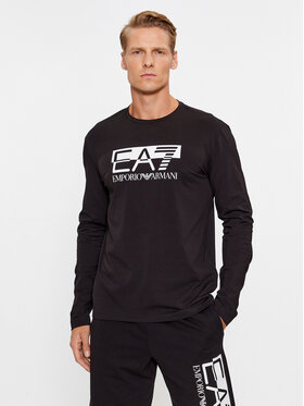 EA7 Emporio Armani EA7 Emporio Armani Longsleeve krekls 6RPT64 PJ03Z 0200 Melns Regular Fit