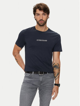 Guess Jeans Guess Jeans T-Shirt M4YI52 K8HM0 Dunkelblau Slim Fit