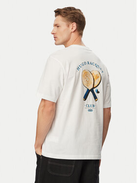 HUGO HUGO T-Shirt Nulaxo 50560093 Kremowy Regular Fit