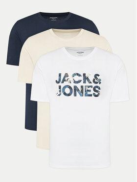 Jack&Jones Jack&Jones 3er-Set T-Shirts Bryan 12277956 Bunt Relaxed Fit