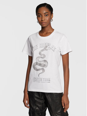 The Kooples The Kooples Тишърт Vestiaire FTSC25027K Бял Regular Fit
