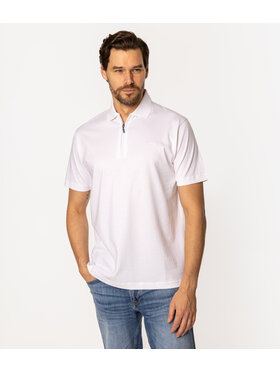 Lee Cooper Lee Cooper Polo TRIS 5056 Biały Regular Fit