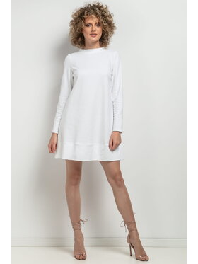 Tessita Tessita Sukienka codzienna MMM36 Biały Relaxed Fit