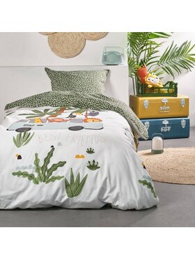 MIAhome MIAhome Komplet pościeli dziecięcej 140x200 cm JUNGLE-II Kolorowy
