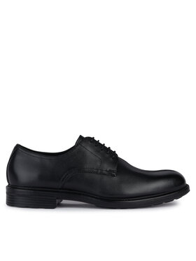 Geox Geox Półbuty Stringate U45CGB-00043 C9999 Czarny