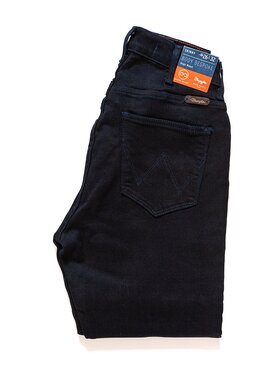 Wrangler Wrangler Jeansy HIGH RISE SKINNY Niebieski Skinny Fit