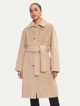 PINKO PINKO Kevad-sügis mantel 103836 A1ZN Beež Regular Fit
