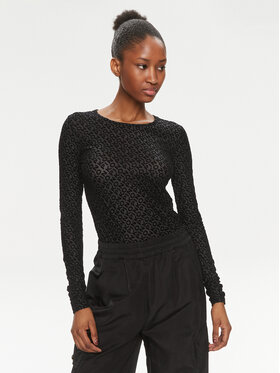 PINKO Pinko Bluzka BERLINO Czarny Slim Fit