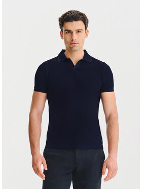 Pako Lorente Pako Lorente Polo P25WF-TX-002 Granatowy Classic Fit