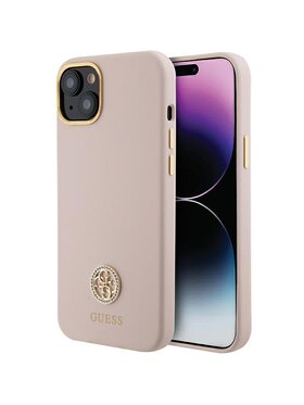 Guess Guess Etui na telefon iPhone 15 Różowy