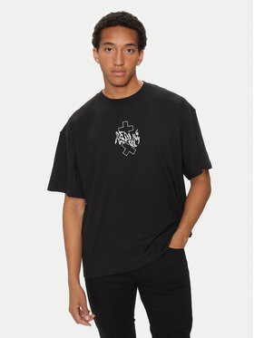 REPLAY Replay Tricou MMG350.000.23454 Negru Oversize