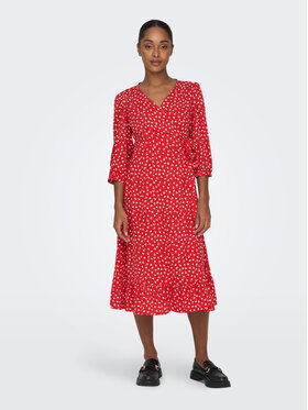 ONLY ONLY Kleid für den Alltag 15253350 Rot Regular Fit