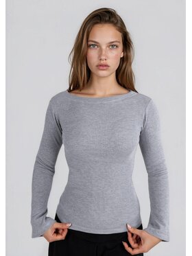 DKaren Sport DKaren Sport Bluzka EQ34 Szary Classic Fit