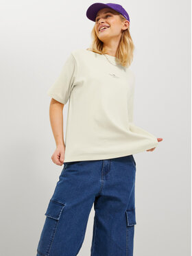 JJXX JJXX Тишърт 12241203 Екрю Loose Fit