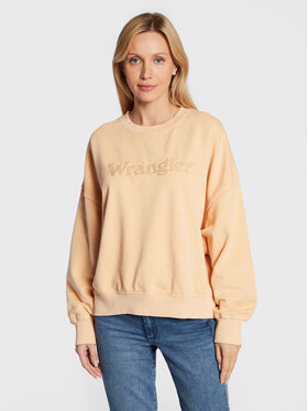 Wrangler Wrangler Mikina W6V0FAM19 Oranžová Relaxed Fit