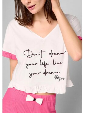 Poupée Marilyn Poupée Marilyn Koszulka piżamowa Dreams Biały Athletic Fit