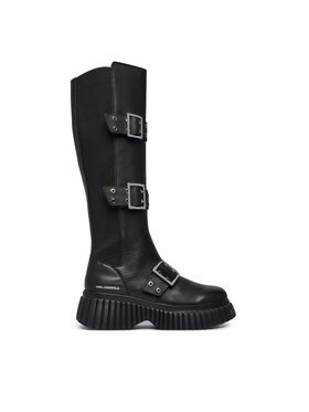 KARL LAGERFELD KARL LAGERFELD Μπότες Kreeper Wedge KL44490 Μαύρο