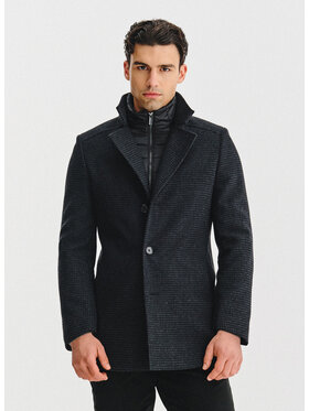 Pako Lorente Pako Lorente Płaszcz zimowy P25WF-7X-011 Szary Classic Fit