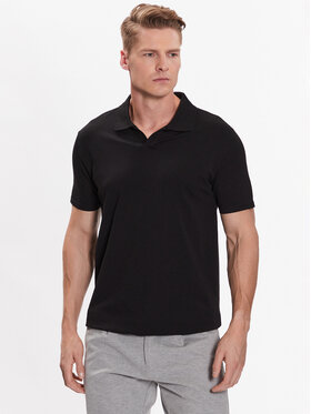 Lindbergh Lindbergh Tricou polo 30-404036 Negru Slim Fit