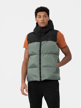 4F 4F Weste 4FAW23TVESM064 Khakifarben Regular Fit