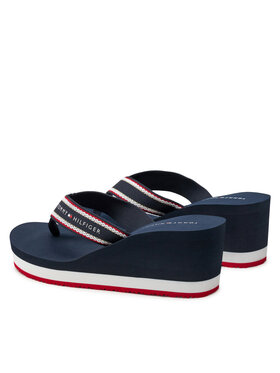 Tommy Hilfiger Japanke Hilfiger Hi Wedge Beach Sandal FW0FW08012 Tamnoplava