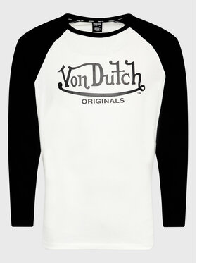 Von Dutch Von Dutch Longsleeve Lane 6 324 009 Biały Relaxed Fit