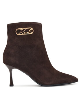KARL LAGERFELD KARL LAGERFELD Škornji Sienna KL32747 Temno rjava