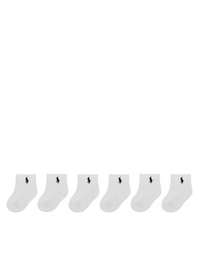 Polo Ralph Lauren Polo Ralph Lauren 6er-Set hohe Kindersocken 441974057001 Weiß