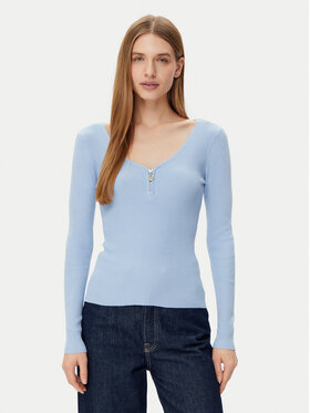 Morgan Morgan Sweter 232-MBANZA Błękitny Slim Fit