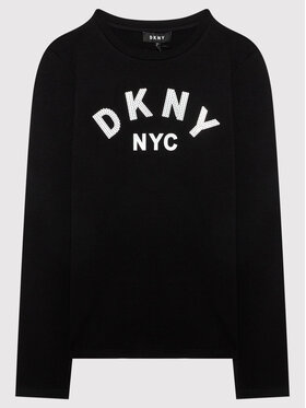 DKNY DKNY Блуза D35R57 D Черен Regular Fit
