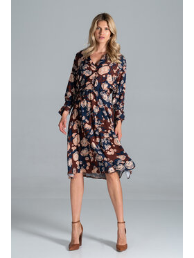 FIGL FIGL Sukienka M838 Czarny Regular Fit