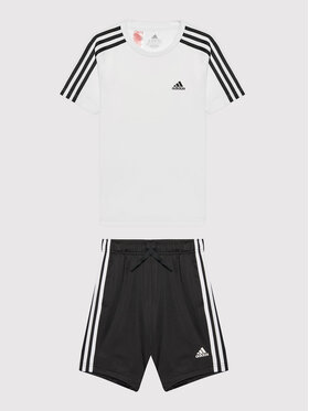 adidas adidas Komplet t-shirt i szorty sportowe GN1492 Biały Regular Fit