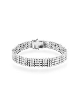 Fugart Fugart Bransoletka Złota bransoletka z diamentami laboratoryjnymi FB036-B585-LD6.00 Biały