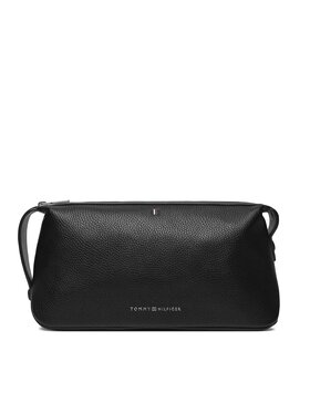 Tommy Hilfiger Tommy Hilfiger Geantă pentru cosmetice Th Central Washbag Pu AM0AM11852 Negru