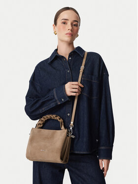 Coccinelle Coccinelle Táska P6P Boheme Suede Bimaterial E1 P6P 58 01 01 Sötét bézs