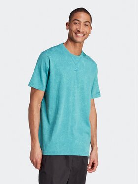 adidas adidas Majica ALL SZN Garment-Wash IJ6922 Modra Loose Fit
