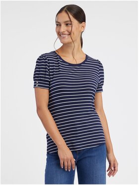 Orsay Orsay T-Shirt 109051575000__S Granatowy Regular Fit