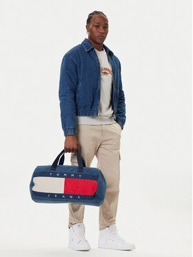 Tommy Jeans Tommy Jeans Borsa weekend Archive Denim Duffle AM0AM13813 Blu