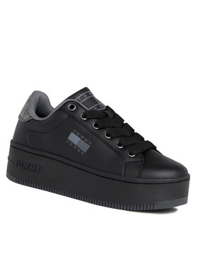 Tommy Jeans Tommy Jeans Αθλητικά Tjw Flatform Animal Print EN0EN02537 Μαύρο