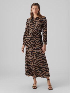 Vero Moda Vero Moda Hemdkleid 10294989 Braun Regular Fit
