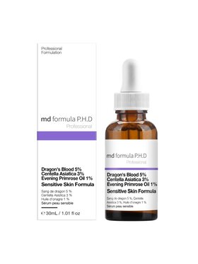 MD Formula MD Formula Skóra wrażliwa - Krew smoka 5%, Centella Asiatica 3%, Olej z wiesiołka 1% Olejek