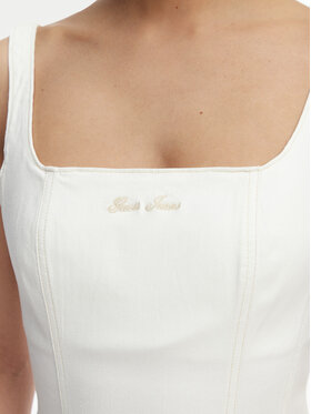 Guess Jeans Guess Jeans Jeans obleka W6GK00 D7871 Écru Regular Fit