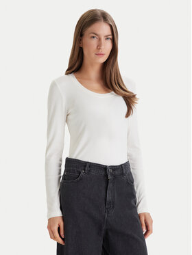 Calvin Klein Calvin Klein Bluză LV044D235G Alb Slim Fit