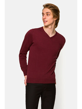Lancerto Lancerto Sweter Robin Bordowy Regular Fit