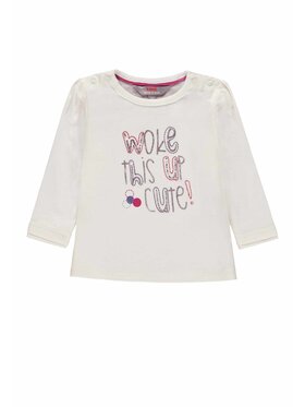 Kanz Kanz Bluzka 1842071-1050 Biały Basic Fit