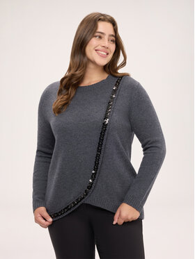 Fiorella Rubino Fiorella Rubino Maglione M582L008880N023 Grigio Regular Fit