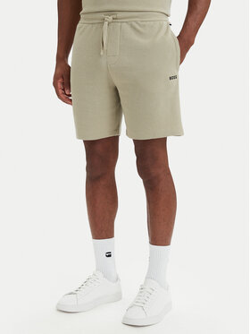 BOSS BOSS Sportovní kraťasy Waffle 50535884 Světle zelená Regular Fit