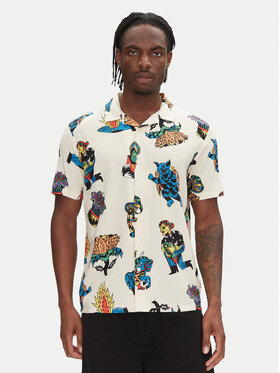 Volcom Volcom Hemd Bob Mollema A0412513 Écru Boxy Fit