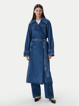 HUGO HUGO Trench Garena 50532056 Blu Relaxed Fit